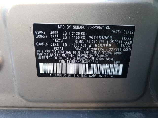 Photo 11 VIN: 4S4BSANC9K3293566 - SUBARU OUTBACK 