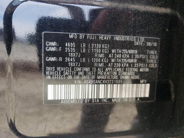 Photo 9 VIN: 4S4BSANCXH3231005 - SUBARU OUTBACK 2. 