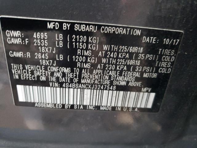 Photo 12 VIN: 4S4BSANCXJ3247548 - SUBARU OUTBACK 