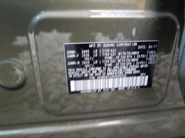 Photo 9 VIN: 4S4BSATC0H3395334 - SUBARU OUTBACK 