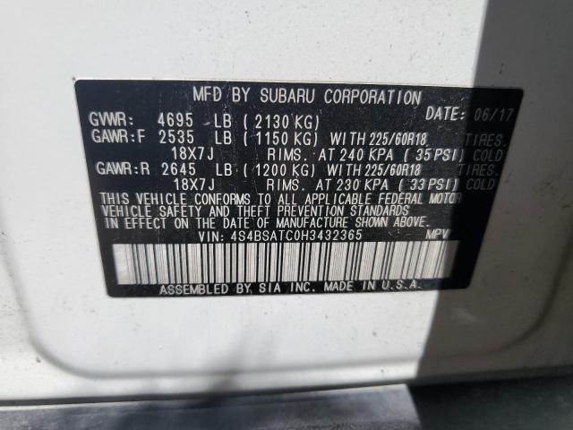 Photo 11 VIN: 4S4BSATC0H3432365 - SUBARU OUTBACK TO 