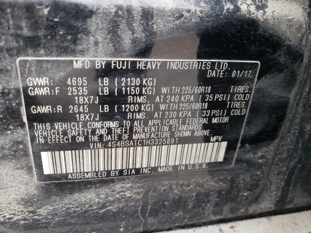 Photo 12 VIN: 4S4BSATC1H3325891 - SUBARU OUTBACK 