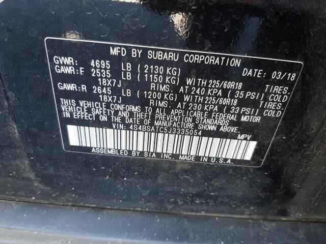 Photo 12 VIN: 4S4BSATC5J3335054 - SUBARU OUTBACK TO 