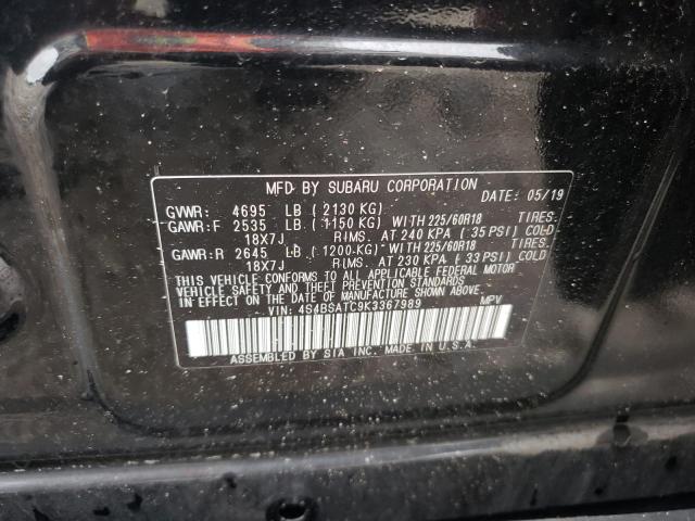 Photo 12 VIN: 4S4BSATC9K3367989 - SUBARU OUTBACK 