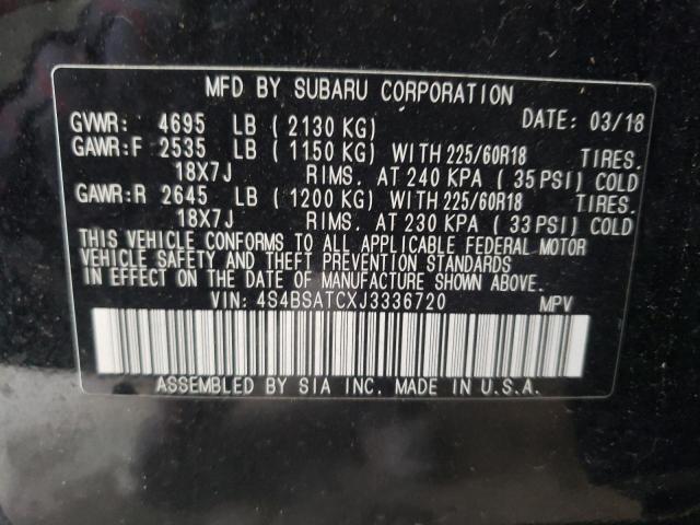 Photo 11 VIN: 4S4BSATCXJ3336720 - SUBARU OUTBACK TO 