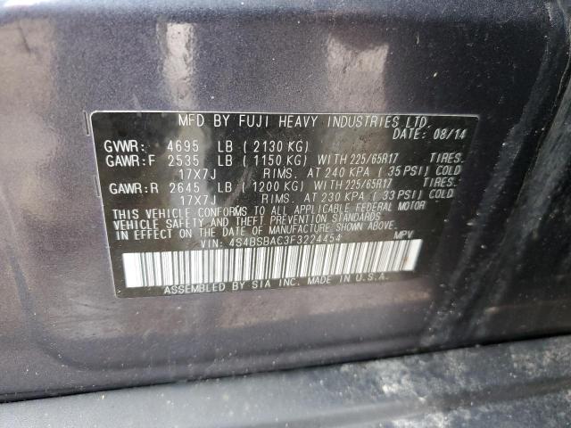 Photo 11 VIN: 4S4BSBAC3F3224454 - SUBARU OUTBACK 2. 