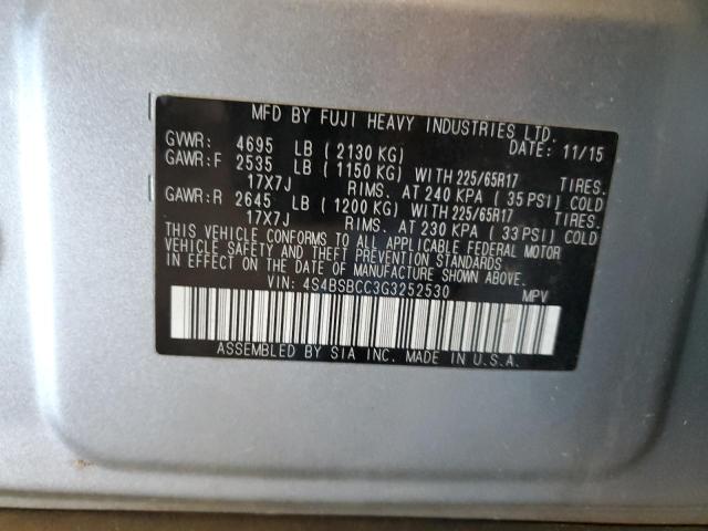 Photo 12 VIN: 4S4BSBCC3G3252530 - SUBARU OUTBACK 