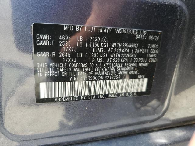 Photo 11 VIN: 4S4BSBCC9F3218350 - SUBARU OUTBACK 