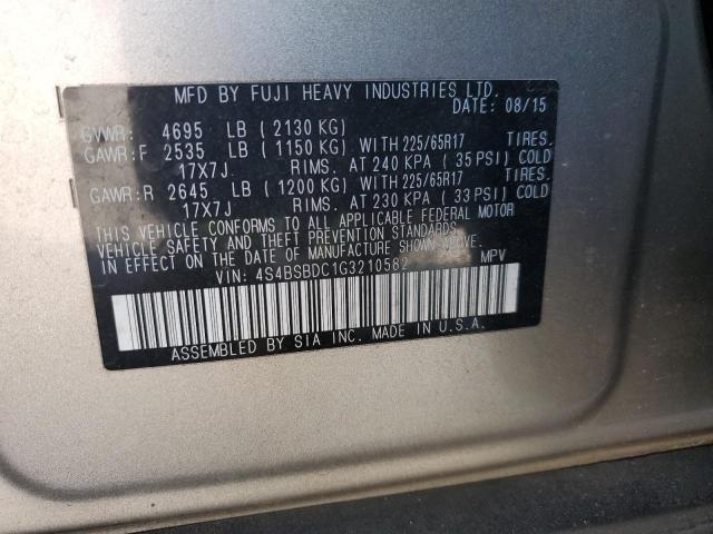 Photo 12 VIN: 4S4BSBDC1G3210582 - SUBARU OUTBACK 2. 