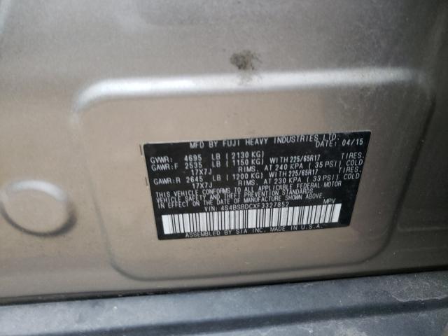 Photo 9 VIN: 4S4BSBDCXF3327852 - SUBARU OUTBACK 