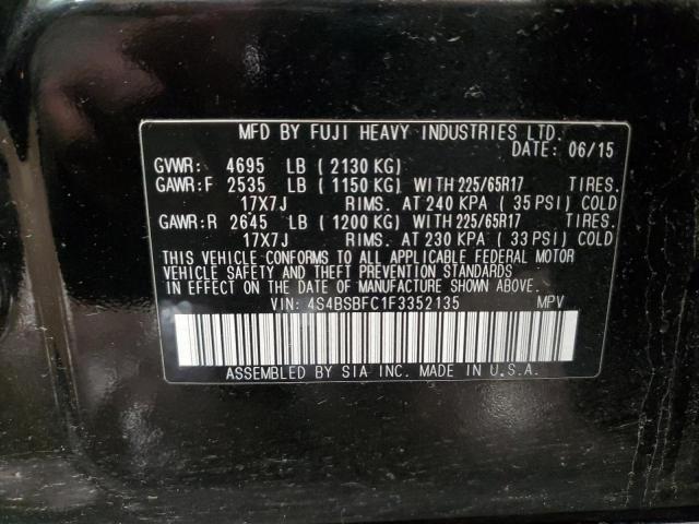 Photo 12 VIN: 4S4BSBFC1F3352135 - SUBARU OUTBACK 2. 