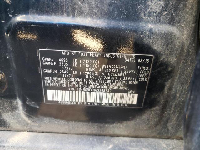 Photo 11 VIN: 4S4BSBFCXG3208732 - SUBARU OUTBACK 2. 