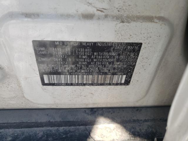 Photo 9 VIN: 4S4BSBHC6G3323034 - SUBARU OUTBACK 2. 