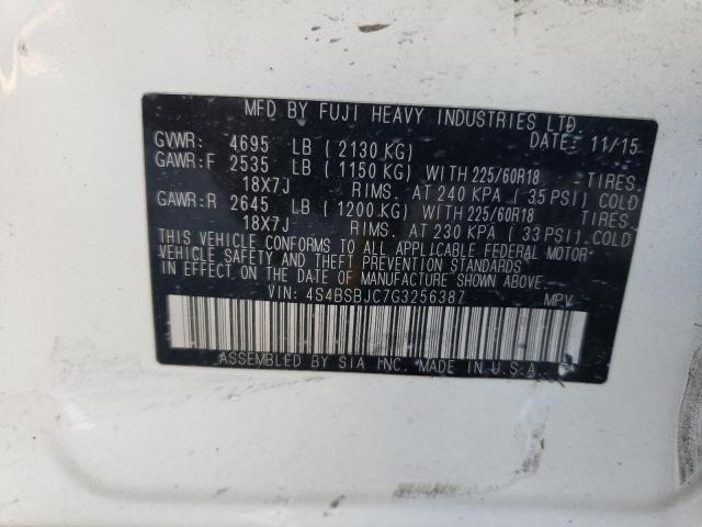 Photo 12 VIN: 4S4BSBJC7G3256387 - SUBARU OUTBACK 2. 