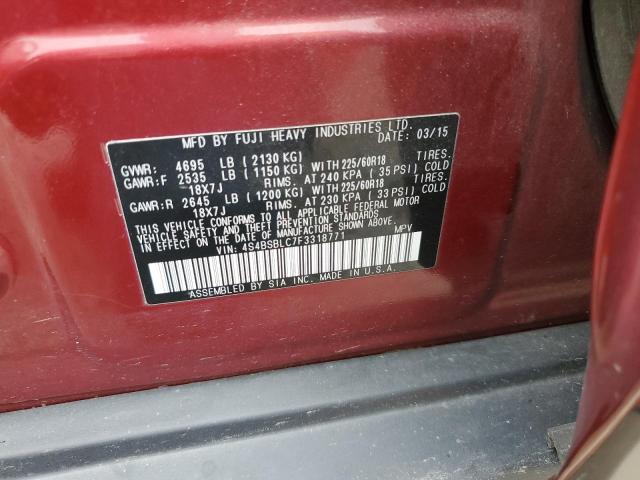 Photo 11 VIN: 4S4BSBLC7F3318771 - SUBARU OUTBACK 