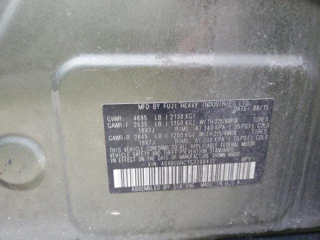 Photo 11 VIN: 4S4BSBNC1G3208412 - SUBARU OUTBACK 2. 