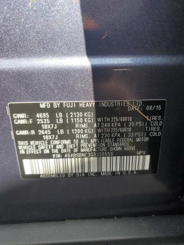 Photo 13 VIN: 4S4BSBNC3G3220559 - SUBARU OUTBACK 2. 