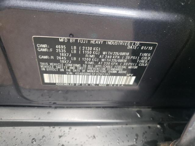 Photo 9 VIN: 4S4BSBNC5F3292197 - SUBARU OUTBACK 2. 