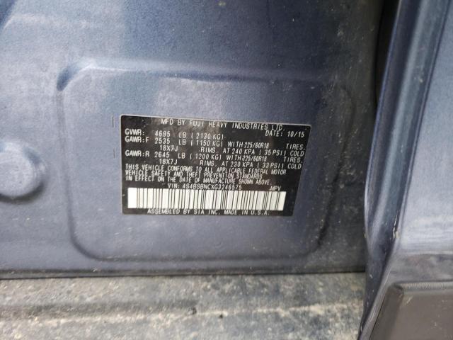 Photo 12 VIN: 4S4BSBNCXG3246575 - SUBARU OUTBACK 2. 