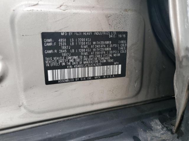 Photo 12 VIN: 4S4BSEJC3G3242925 - SUBARU OUTBACK 3. 