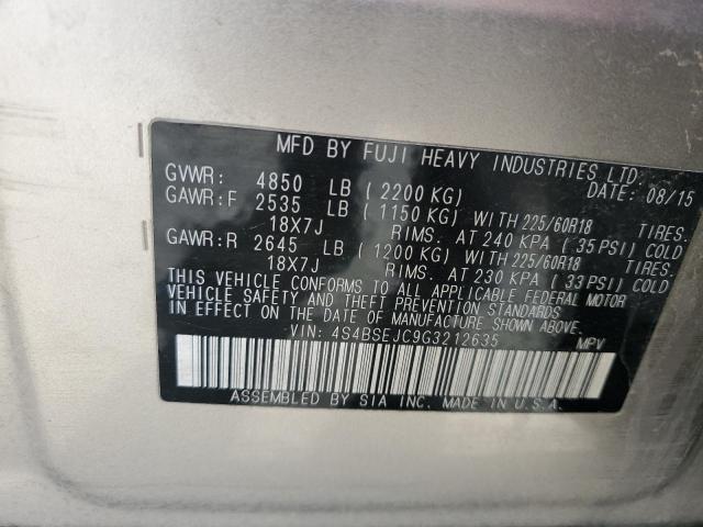 Photo 13 VIN: 4S4BSEJC9G3212635 - SUBARU OUTBACK 