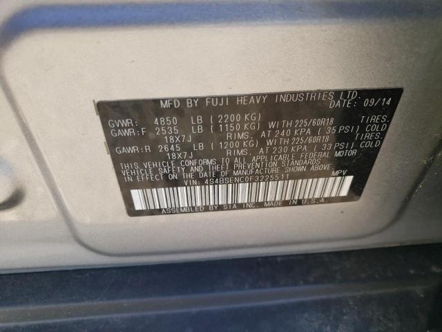 Photo 12 VIN: 4S4BSENC0F3225511 - SUBARU OUTBACK 3. 