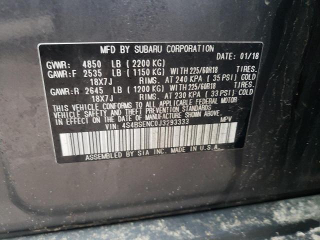 Photo 12 VIN: 4S4BSENC0J3293333 - SUBARU OUTBACK 3. 