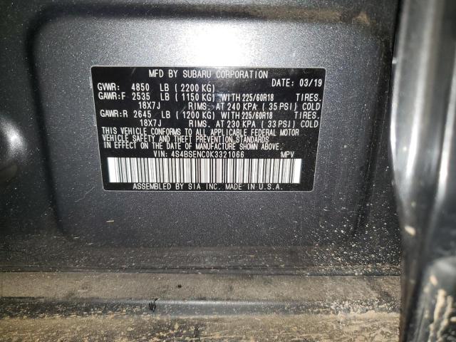 Photo 11 VIN: 4S4BSENC0K3321066 - SUBARU OUTBACK 3. 