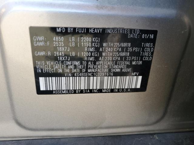 Photo 12 VIN: 4S4BSENC1G3291616 - SUBARU OUTBACK 