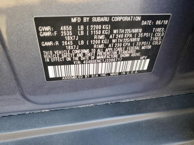 Photo 11 VIN: 4S4BSENC1J3386717 - SUBARU OUTBACK 