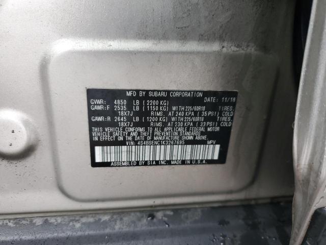 Photo 13 VIN: 4S4BSENC1K3267695 - SUBARU OUTBACK 3. 