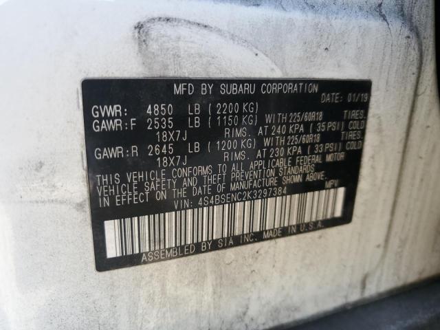 Photo 11 VIN: 4S4BSENC2K3297384 - SUBARU OUTBACK 