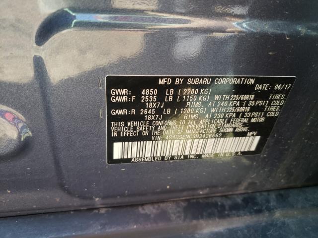 Photo 9 VIN: 4S4BSENC3H3426662 - SUBARU OUTBACK 3. 