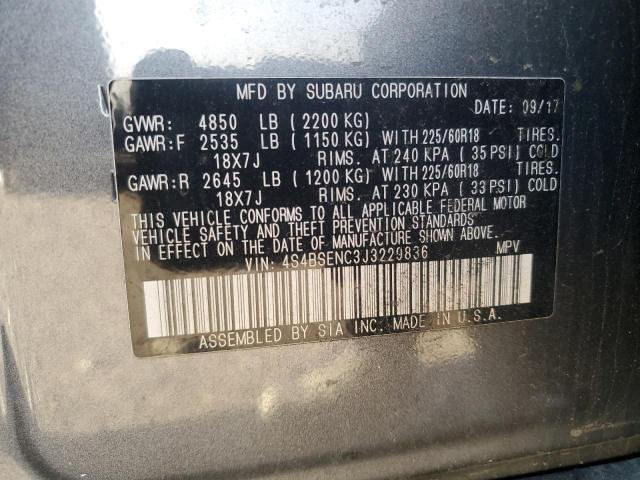 Photo 13 VIN: 4S4BSENC3J3229836 - SUBARU OUTBACK 3. 