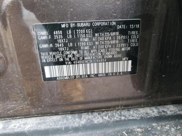 Photo 12 VIN: 4S4BSENC3K3284854 - SUBARU OUTBACK 3. 