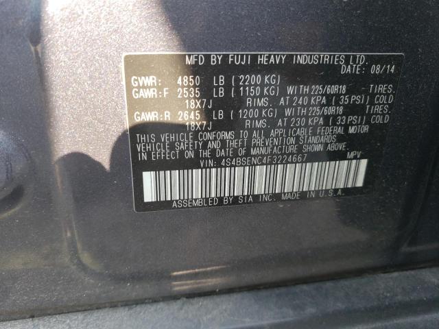 Photo 12 VIN: 4S4BSENC4F3224667 - SUBARU OUTBACK 