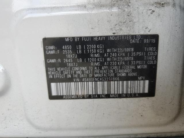 Photo 13 VIN: 4S4BSENC4G3221866 - SUBARU OUTBACK 3. 