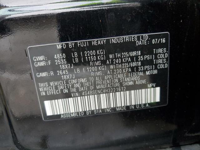 Photo 12 VIN: 4S4BSENC4H3221612 - SUBARU OUTBACK 3. 