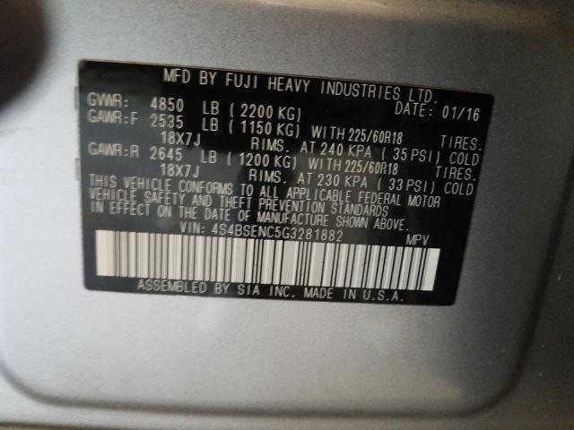 Photo 9 VIN: 4S4BSENC5G3281882 - SUBARU OUTBACK 