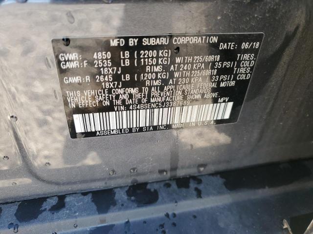 Photo 12 VIN: 4S4BSENC5J3387689 - SUBARU OUTBACK 3. 