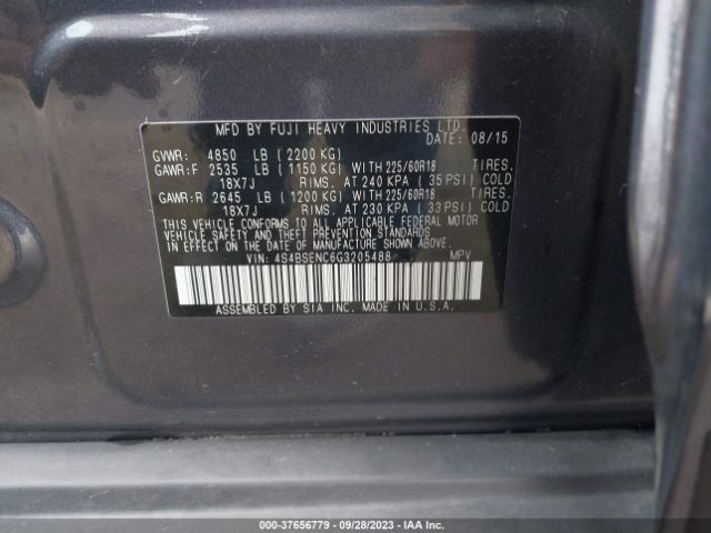 Photo 8 VIN: 4S4BSENC6G3205488 - SUBARU OUTBACK 