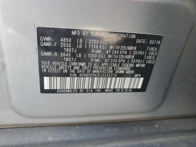 Photo 13 VIN: 4S4BSENC6J3335374 - SUBARU OUTBACK 3. 