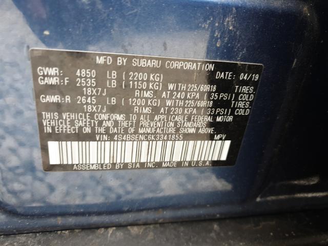 Photo 9 VIN: 4S4BSENC6K3341855 - SUBARU OUTBACK 3. 