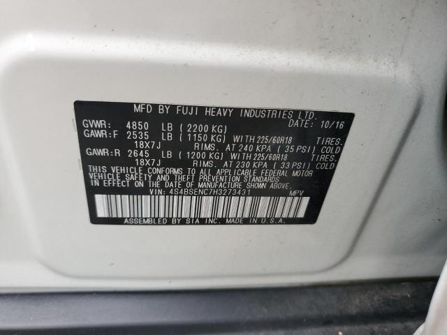 Photo 12 VIN: 4S4BSENC7H3273431 - SUBARU OUTBACK 