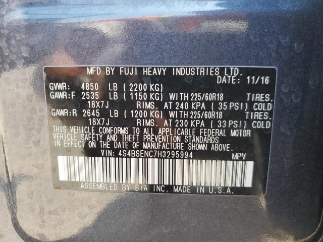 Photo 12 VIN: 4S4BSENC7H3295994 - SUBARU OUTBACK 