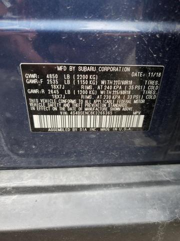 Photo 11 VIN: 4S4BSENC8K3266365 - SUBARU OUTBACK 