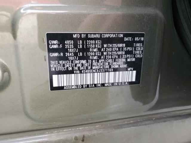 Photo 11 VIN: 4S4BSENC9J3371169 - SUBARU OUTBACK 