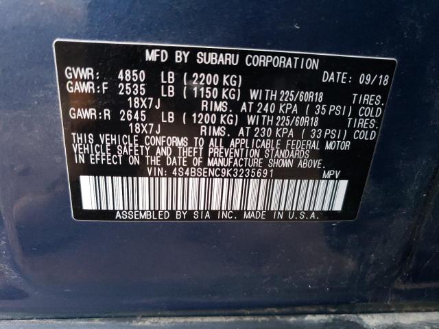 Photo 12 VIN: 4S4BSENC9K3235691 - SUBARU OUTBACK 3. 