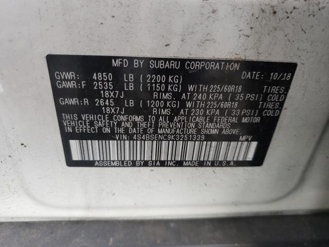 Photo 9 VIN: 4S4BSENC9K3251339 - SUBARU OUTBACK 3. 