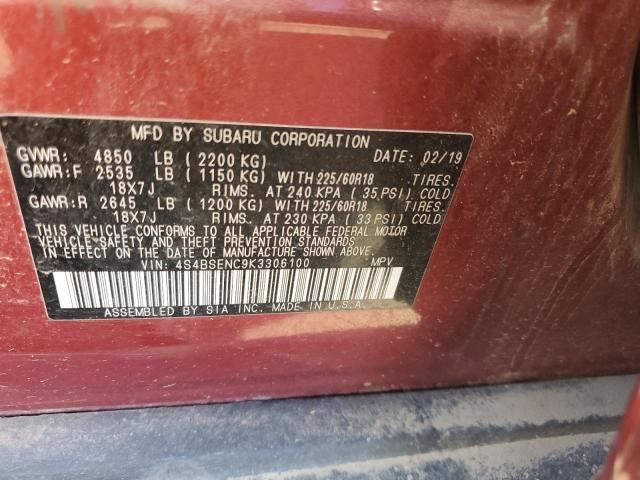 Photo 13 VIN: 4S4BSENC9K3306100 - SUBARU OUTBACK 3. 